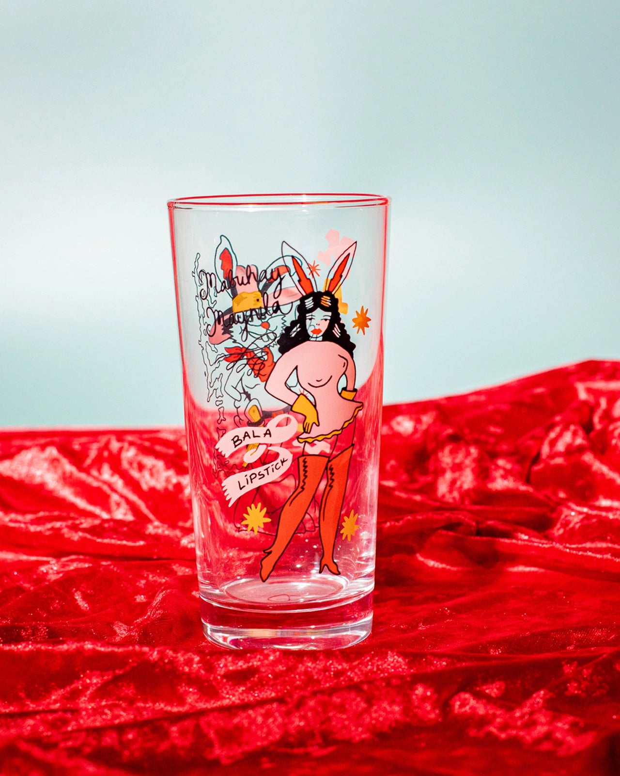 Bobby & Bambi Highball Drinking Glass