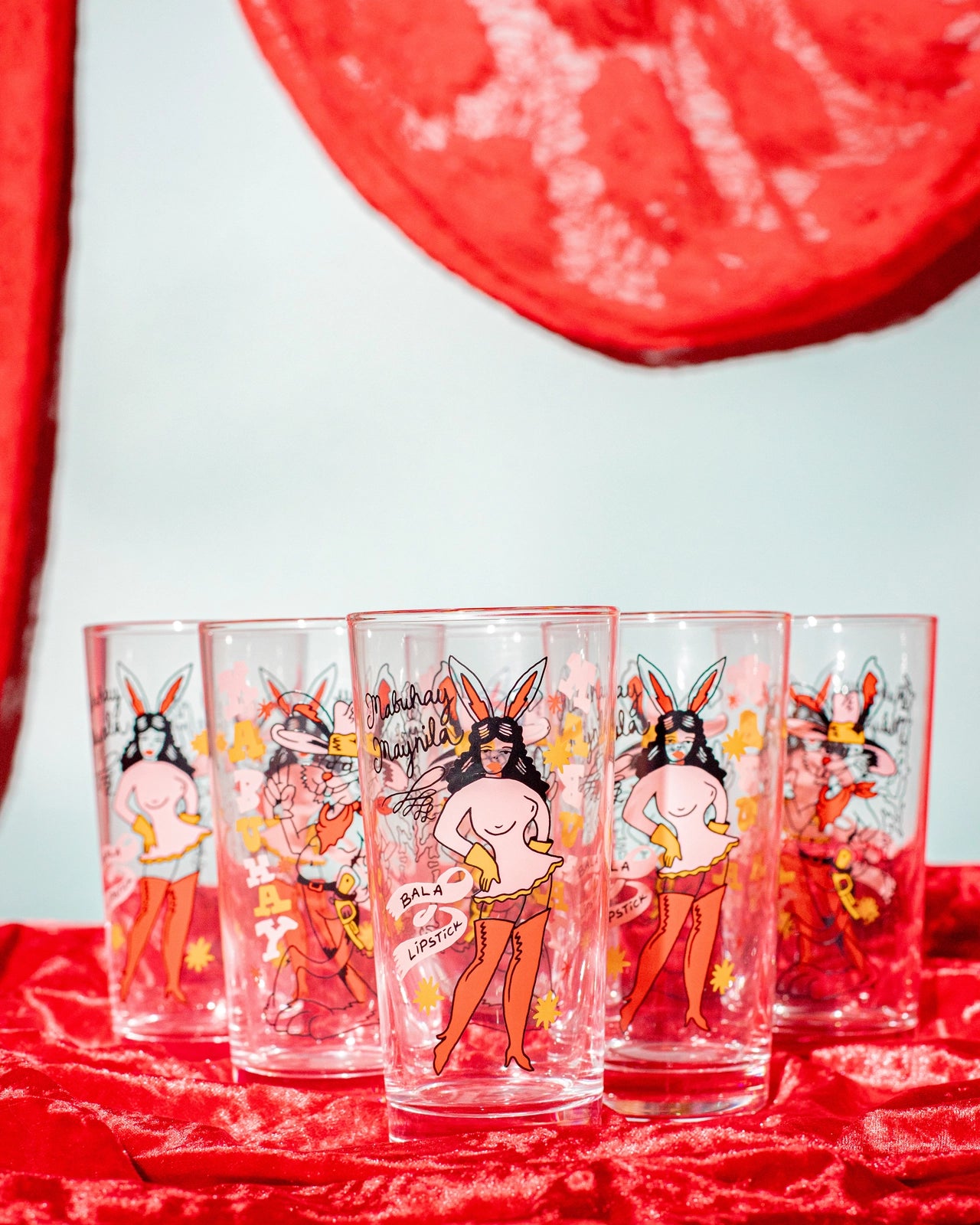 Bobby & Bambi Highball Drinking Glass